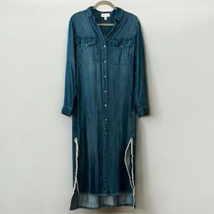 Anthropologie cloth & stone Shirt Dress chambray NWOT